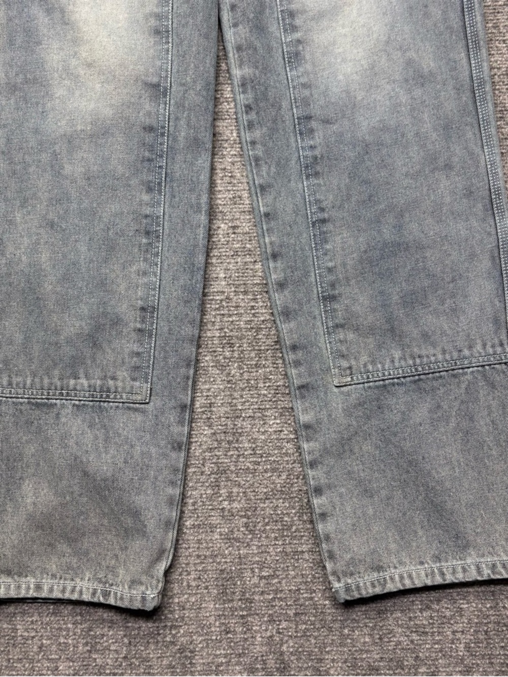 Honor the Gift Jeans Mens S 26x30 Blue Straight Double Knee Utility Button Fly - Picture 11 of 13